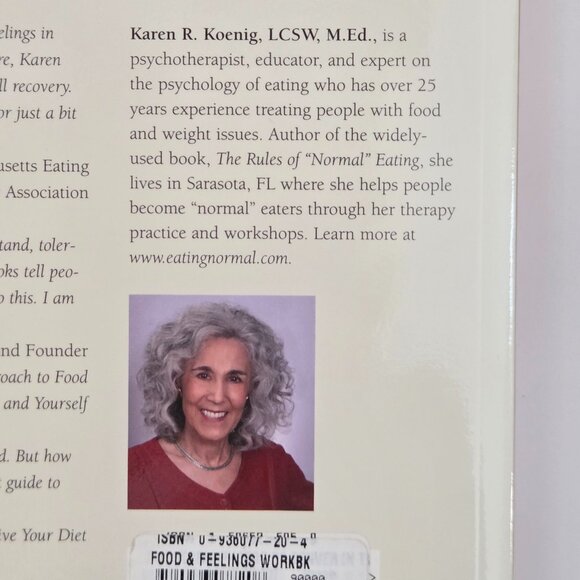 BOOK: Food and Feelings Workbook: A Full Course Meal on Emotional Health - NEW - Picture 2 of 5